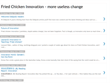 Tablet Screenshot of friedchickeninnovation.blogspot.com