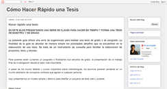 Desktop Screenshot of hacerunatesis.blogspot.com