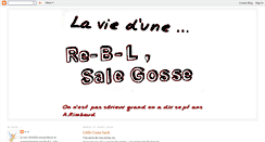 Desktop Screenshot of laviedunere-b-lsalegosse.blogspot.com