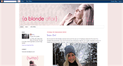 Desktop Screenshot of ablondeaffair.blogspot.com