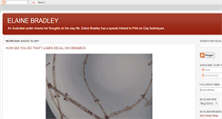 Desktop Screenshot of elainebradley.blogspot.com