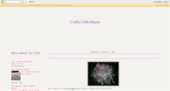 Desktop Screenshot of craftylittlemama.blogspot.com