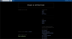 Desktop Screenshot of feariseffective.blogspot.com