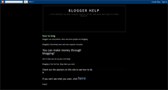 Desktop Screenshot of bloggerehelp.blogspot.com