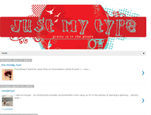 Tablet Screenshot of justmytypeblog.blogspot.com