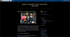 Desktop Screenshot of blogagainstthemachineboston.blogspot.com