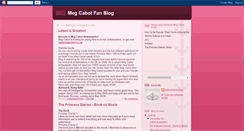 Desktop Screenshot of megcabotfansite.blogspot.com