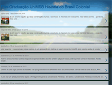 Tablet Screenshot of blogdehistoriacolonialunimsb.blogspot.com