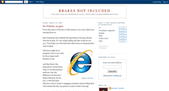 Desktop Screenshot of brakesnotincluded.blogspot.com