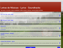 Tablet Screenshot of lindas-letras-de-musicas.blogspot.com