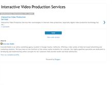 Tablet Screenshot of interactive-video-production-services.blogspot.com
