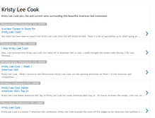 Tablet Screenshot of kristyleecooktheamericanidol.blogspot.com