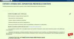 Desktop Screenshot of consultorioopositor.blogspot.com