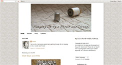 Desktop Screenshot of hangingonbyaneedleandthread.blogspot.com