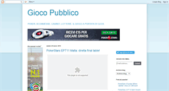 Desktop Screenshot of giocopubblico.blogspot.com