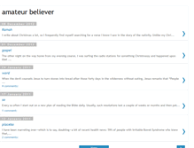 Tablet Screenshot of amateurbeliever.blogspot.com