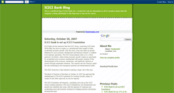 Desktop Screenshot of icicibankblog.blogspot.com