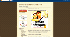 Desktop Screenshot of dontvisitindon2008.blogspot.com