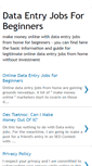 Mobile Screenshot of dataentryjobsforbeginners.blogspot.com