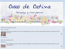 Tablet Screenshot of cosasdecatina.blogspot.com