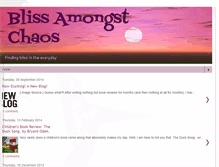 Tablet Screenshot of blissamongstchaos.blogspot.com