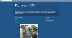 Desktop Screenshot of papyrusfun.blogspot.com