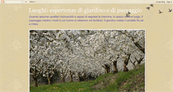 Desktop Screenshot of luoghigiardinipaesaggi.blogspot.com