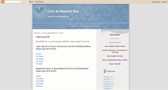 Desktop Screenshot of clubbasketbiar.blogspot.com