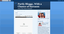 Desktop Screenshot of partlybloggywithachanceofsarcasm.blogspot.com