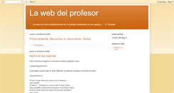 Desktop Screenshot of lawebdelprofesor.blogspot.com