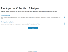 Tablet Screenshot of ezappetizer.blogspot.com