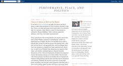 Desktop Screenshot of performanceplacepolitics.blogspot.com