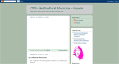 Desktop Screenshot of cwumulticulturaleducation.blogspot.com