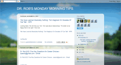 Desktop Screenshot of drrobmondaytips.blogspot.com