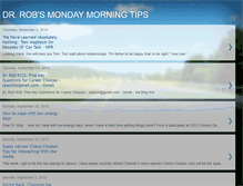 Tablet Screenshot of drrobmondaytips.blogspot.com