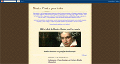 Desktop Screenshot of musicadelaclasica.blogspot.com