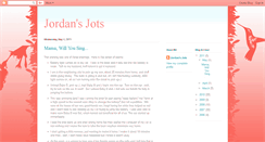 Desktop Screenshot of jordansjots.blogspot.com