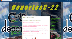 Desktop Screenshot of deportesc22.blogspot.com