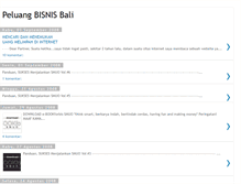 Tablet Screenshot of peluangbisnisbali.blogspot.com