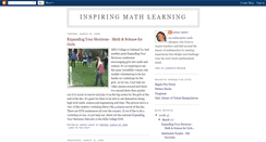 Desktop Screenshot of inspiringmath.blogspot.com