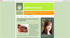 Desktop Screenshot of healthtestdummy.blogspot.com