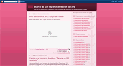 Desktop Screenshot of diariodeunexperimentadorcasero.blogspot.com