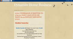 Desktop Screenshot of dynamitehomebusiness.blogspot.com