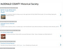 Tablet Screenshot of mcdonaldcountyhistoricalsociety.blogspot.com