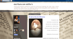 Desktop Screenshot of escrituraconestilos.blogspot.com