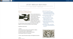 Desktop Screenshot of justbreadrecipes.blogspot.com