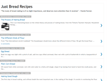 Tablet Screenshot of justbreadrecipes.blogspot.com