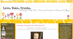 Desktop Screenshot of lovebakecreate.blogspot.com