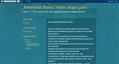 Desktop Screenshot of aniversariomariacristina.blogspot.com