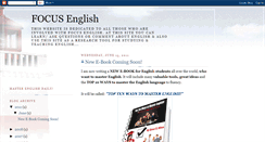 Desktop Screenshot of focusenglish.blogspot.com